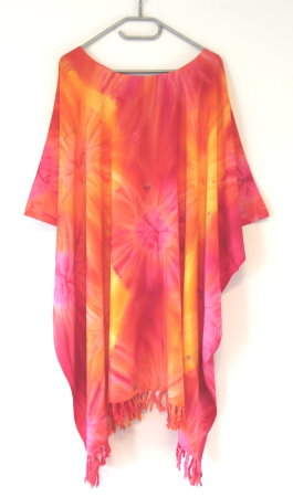 KAFTAN XXL ROT GELB ORANGE