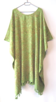 KAFTAN GROSSE GRÖSSE GRÜN MOKKA