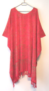 KAFTAN GROSSE GRÖSSE ROT MOKKA GOLD