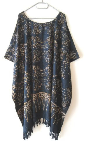 KAFTAN XXL BLAU WEISS