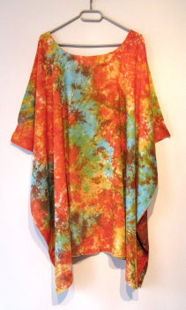 Tunika Bluse XXL ORANGE ROT