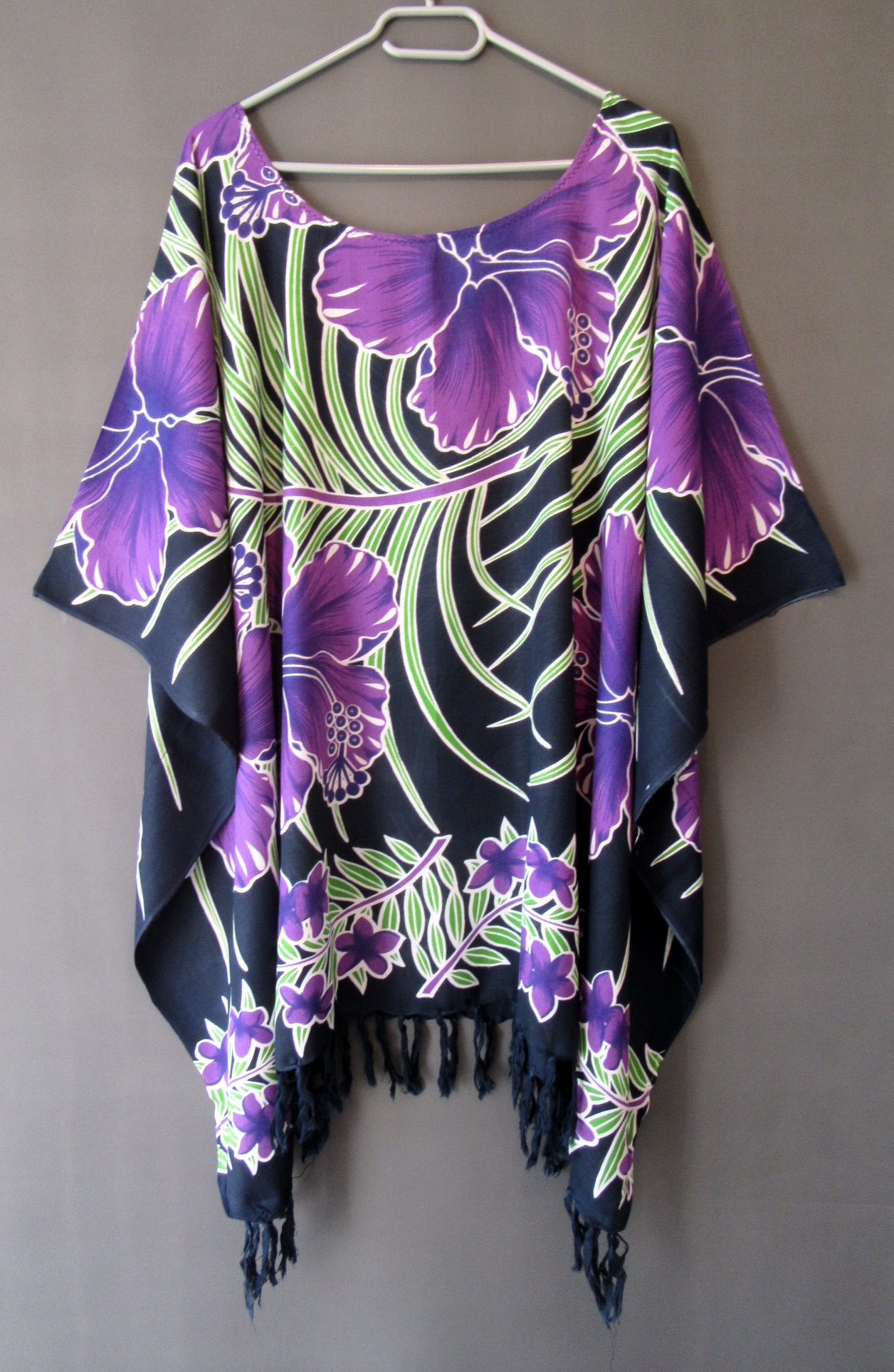 Tunika Bluse große Größen SCHWARZ VIOLETT GRÜN