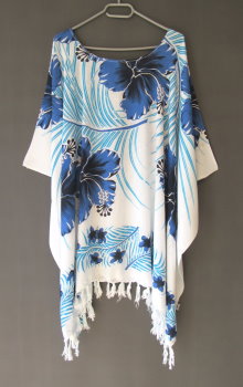 Tunika Bluse große Größen WEISS BLAU GRÜN