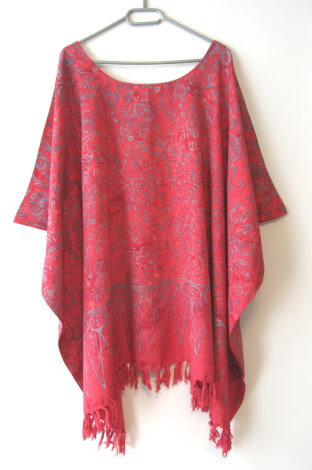 Tunika Bluse große Größen ROT GRAU